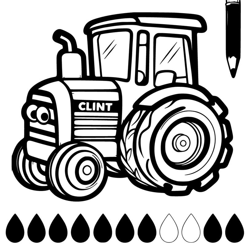 tractor with owner name clint