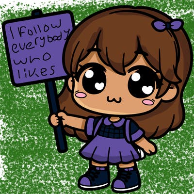 cute girl holding a sighn