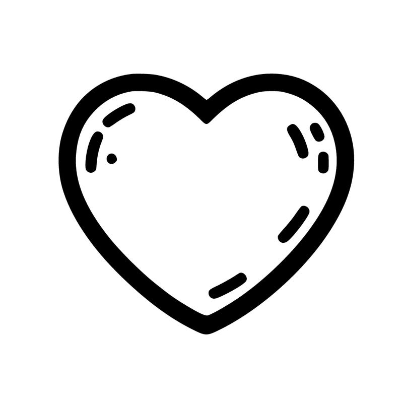 heart with no details