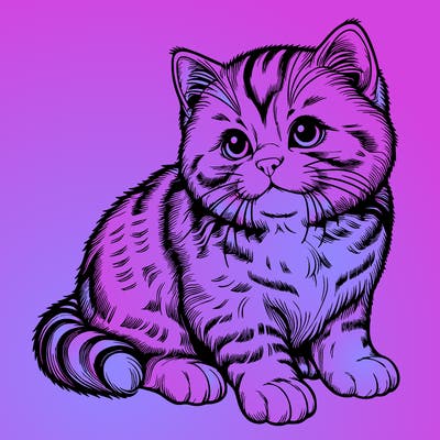 realistic cat