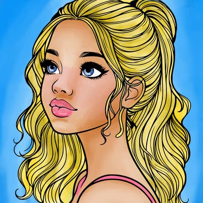 beautiful realistic girl