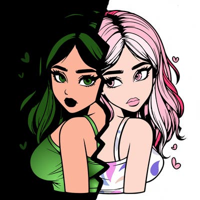 realistic girl split