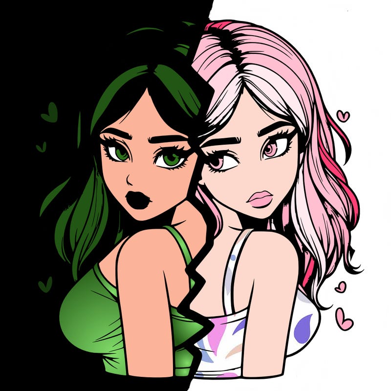 realistic girl split