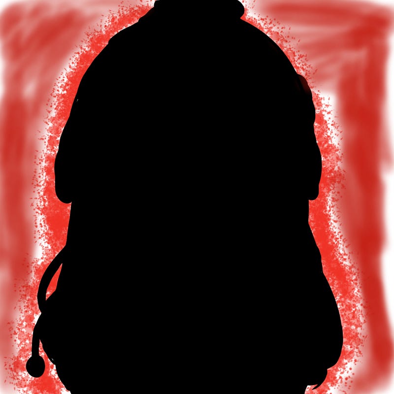 anime girl with chick shaped hat with sweater with bare shoulders with bangs covering them one eye with low tail