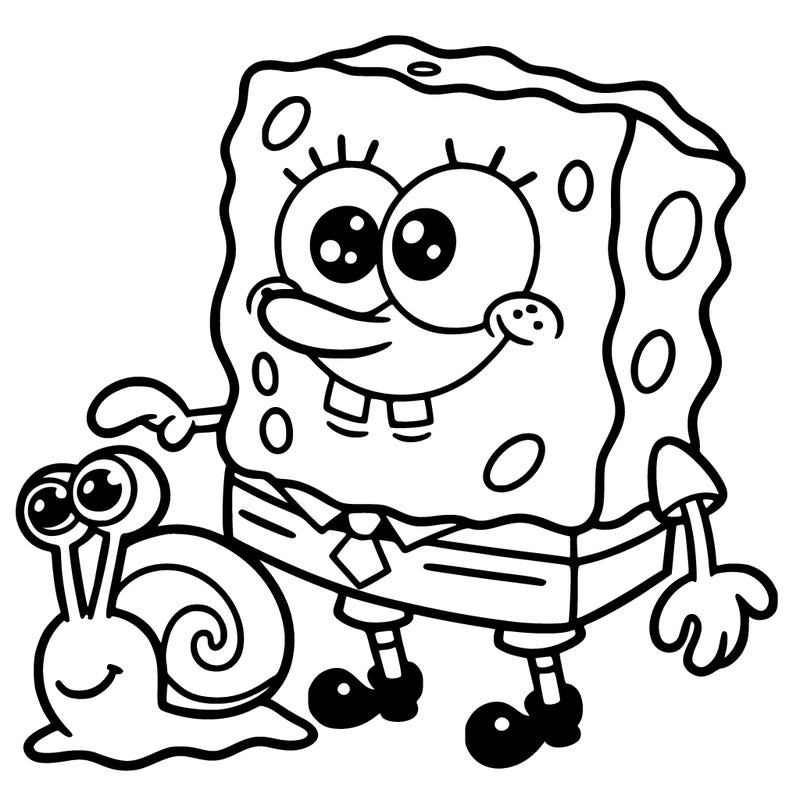 spongebob and gary