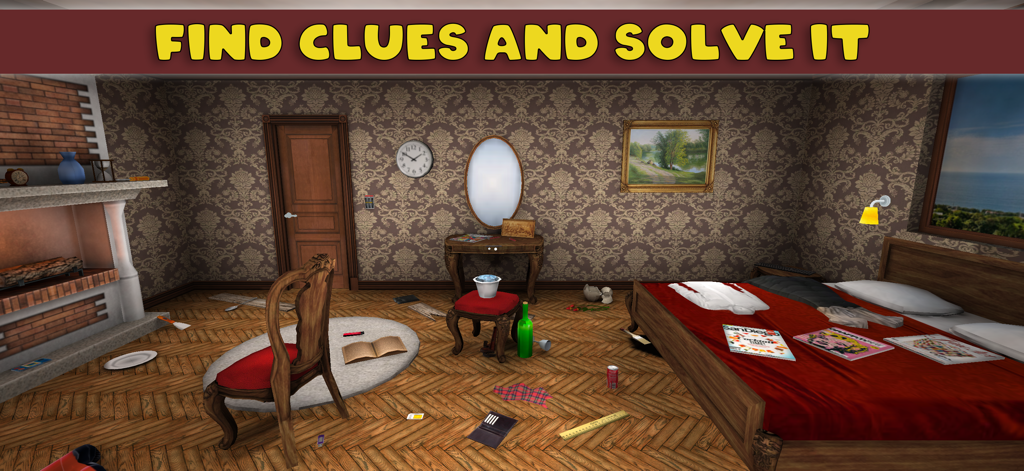 Can you escape 3D - A realistic 3D bedroom scene in an escape room game with scattered clues and objects to find