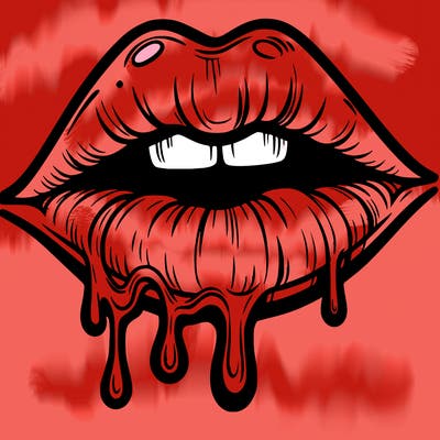 lips that look realistic and drip