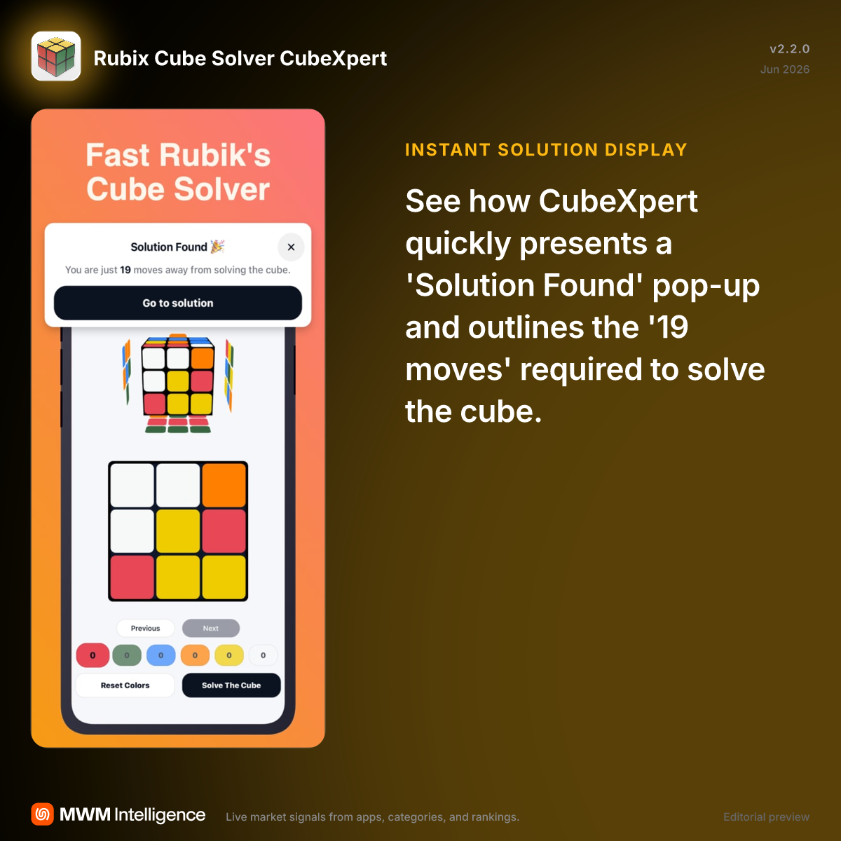 Rubix Cube Solver CubeXpert - Games App | MWM