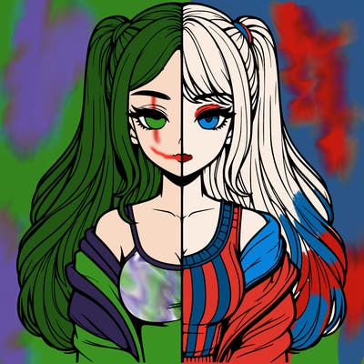 realistic girl split