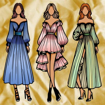 fashion models dresses