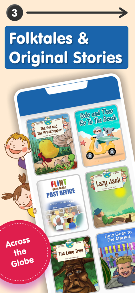 A collection of international folktales and original children stories in the Early Learning Library app
