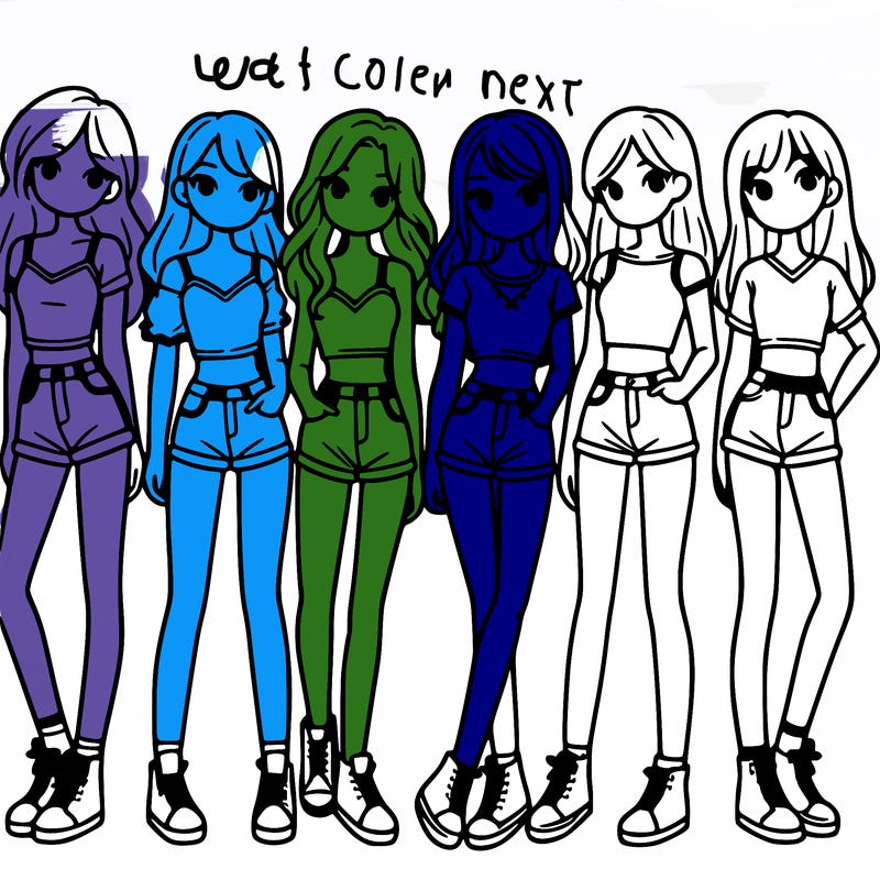 a group of girls wearing crop tops and shorts