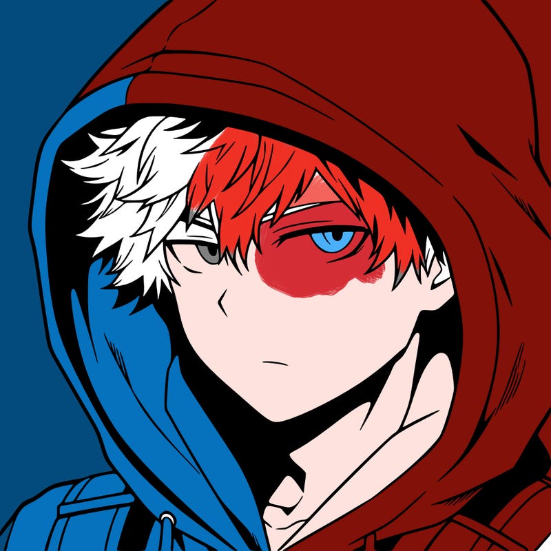 anime guy in hoodie