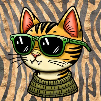 cat with sunglasses