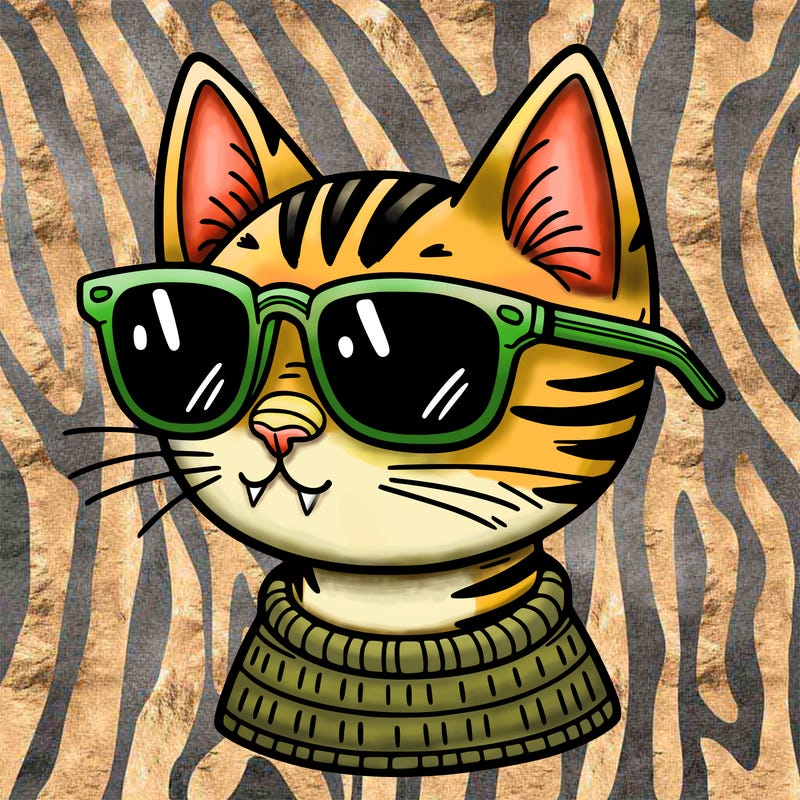 cat with sunglasses