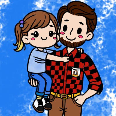 dad and daughter