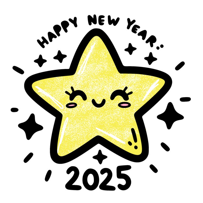 happy new year 2025 star wish