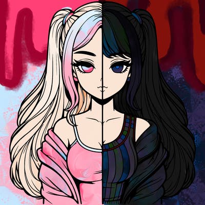 realistic girl split