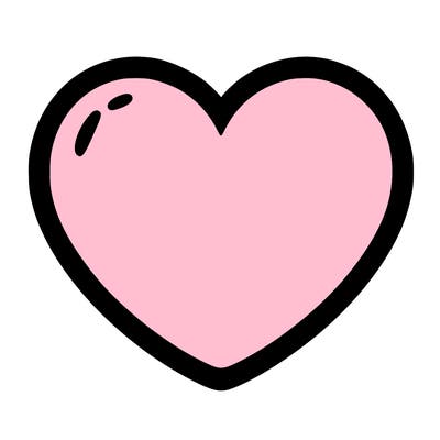 a blank heart