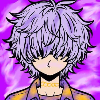 manga boy fluffy hair covering his eyes