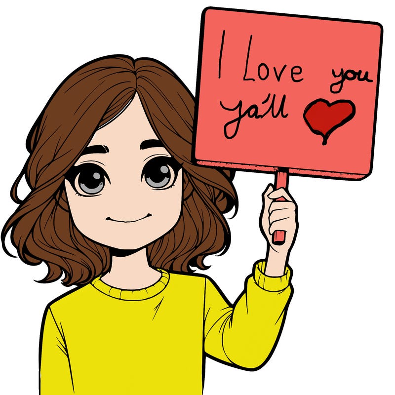 realistic girl holding up a sign