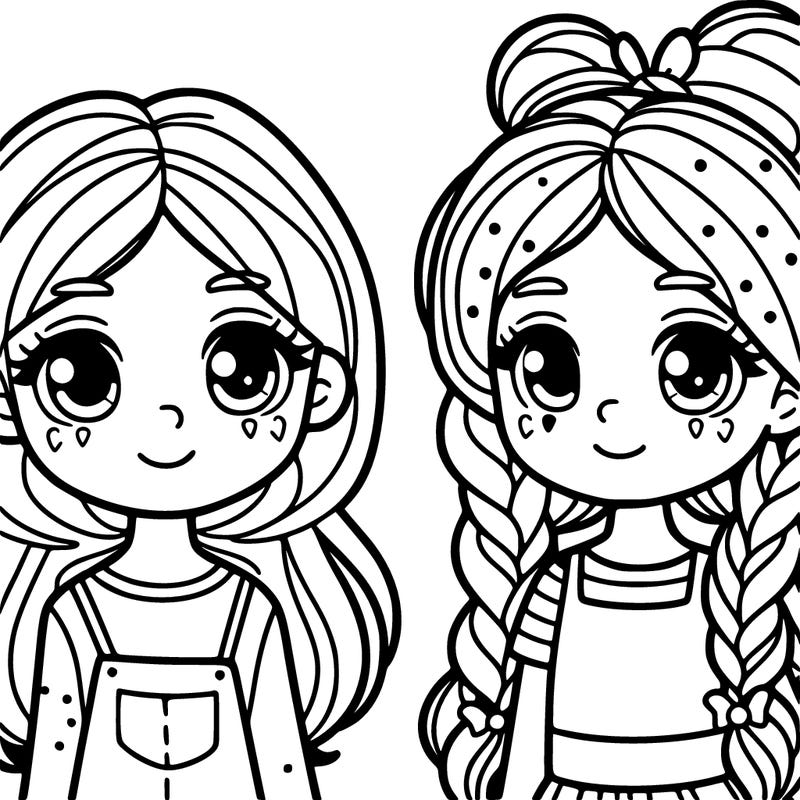 2 girls