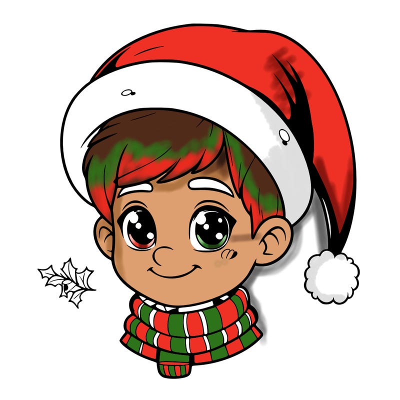 realistic christmas boy