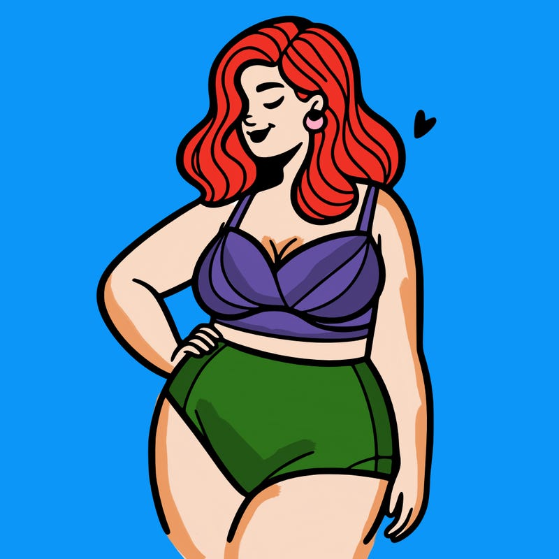 plus size woman bathing suit