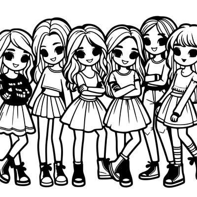 group of girls