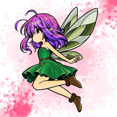 manga fairy flying