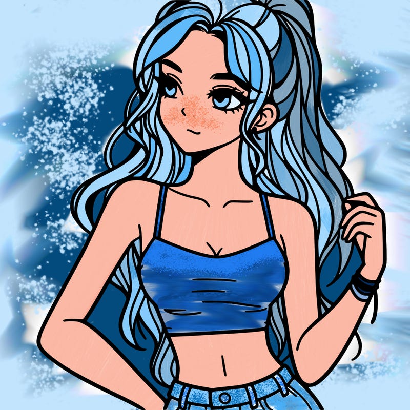 girl in crop top