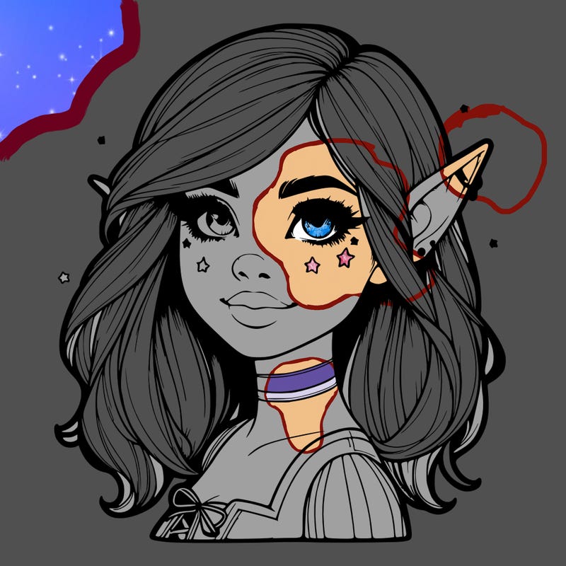 realistic halloween elf girl