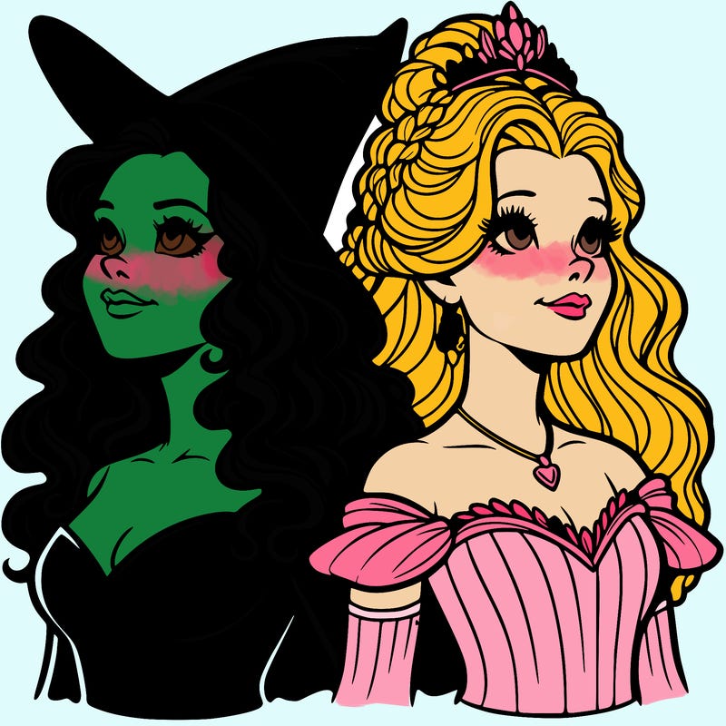 'elphaba and glinda (realistic)