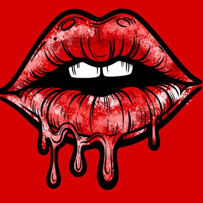 lips that look realistic and drip