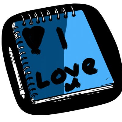 a blank sketch pad