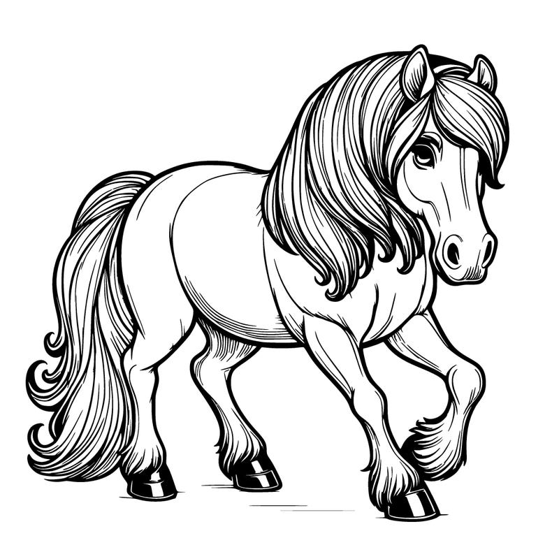 realistic horse