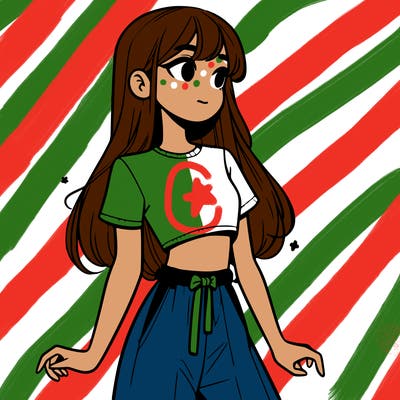 girl in a cute crop top