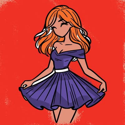 woman in skirt