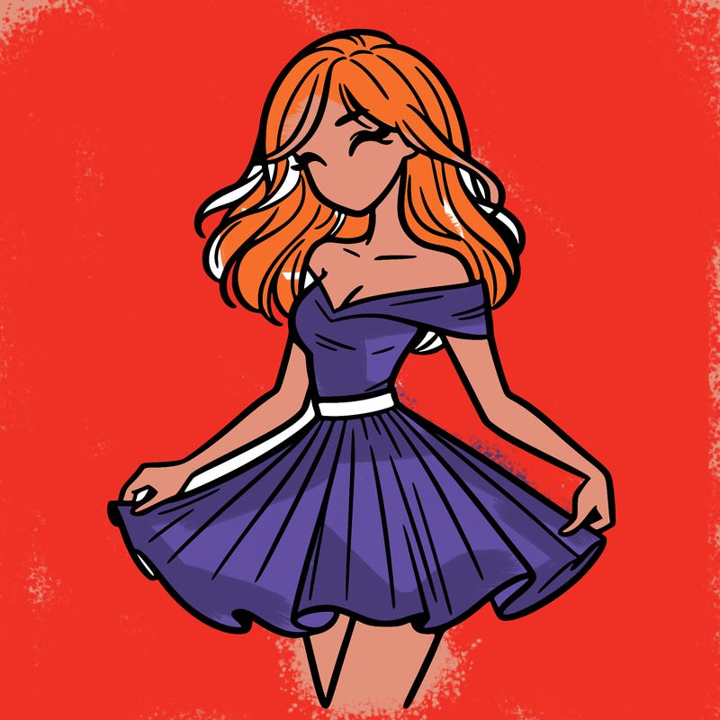 woman in skirt