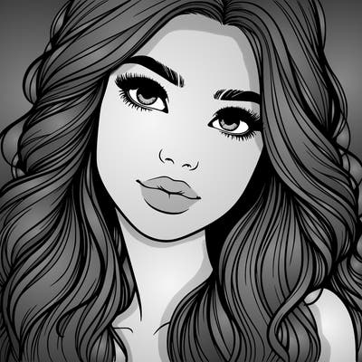 beautiful realistic girl