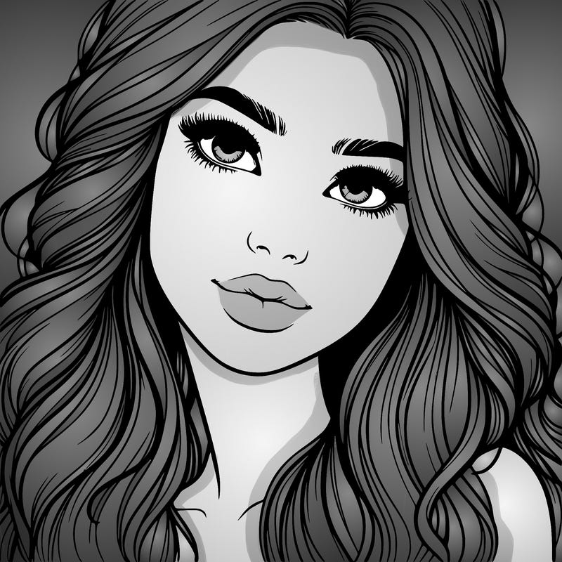 beautiful realistic girl