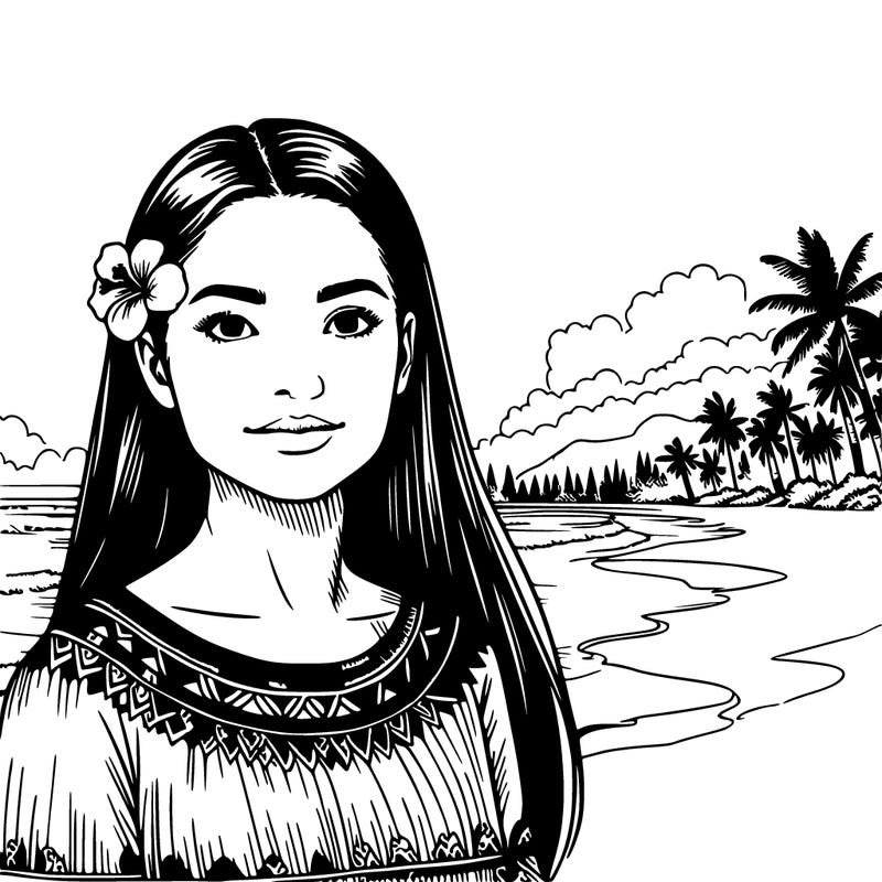 realistic girl from hawaii