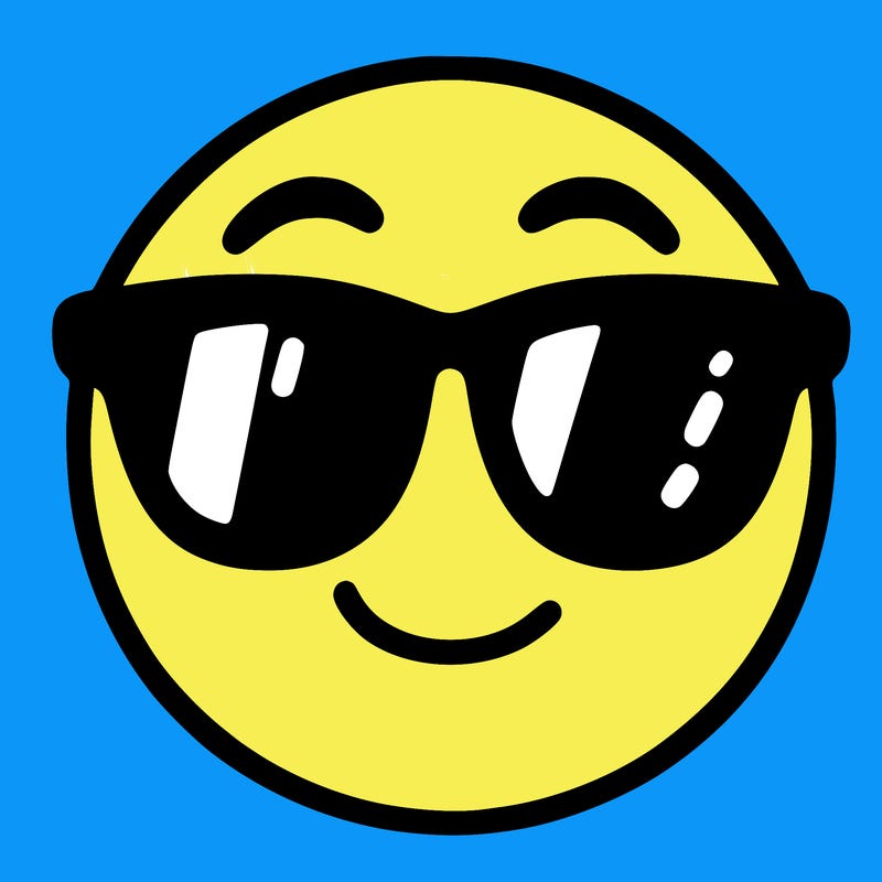 emoji with sunglasses