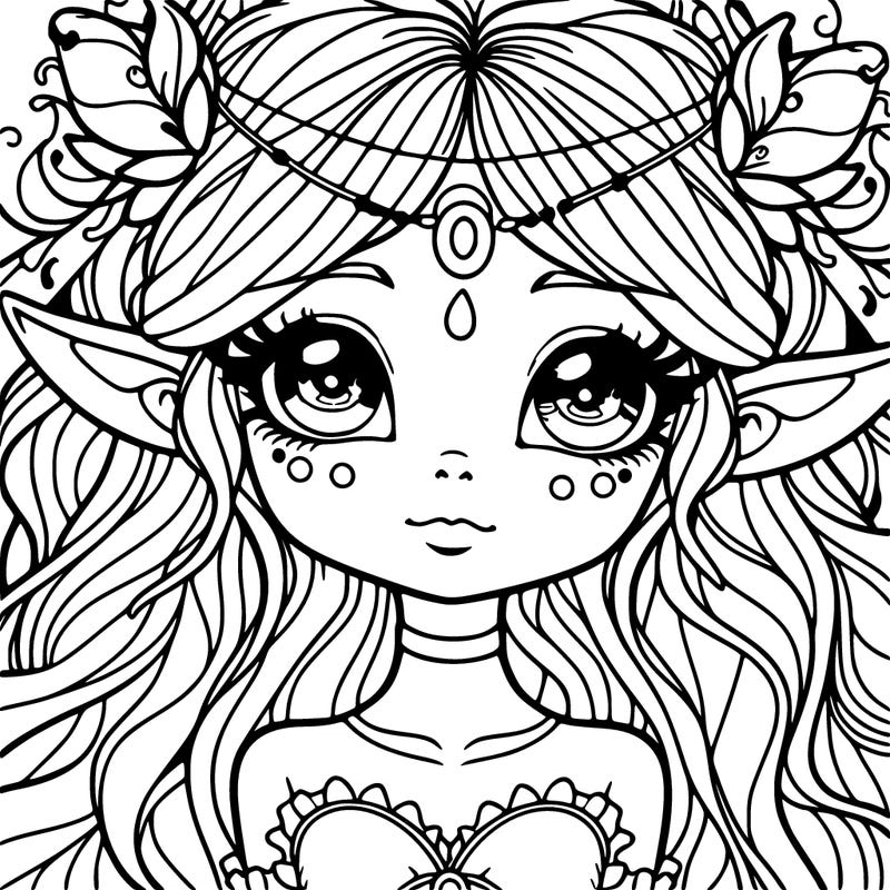 pretty alien elf girl