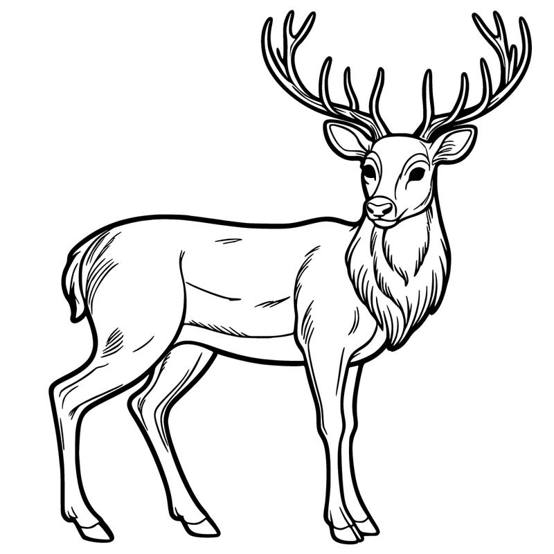 male deer