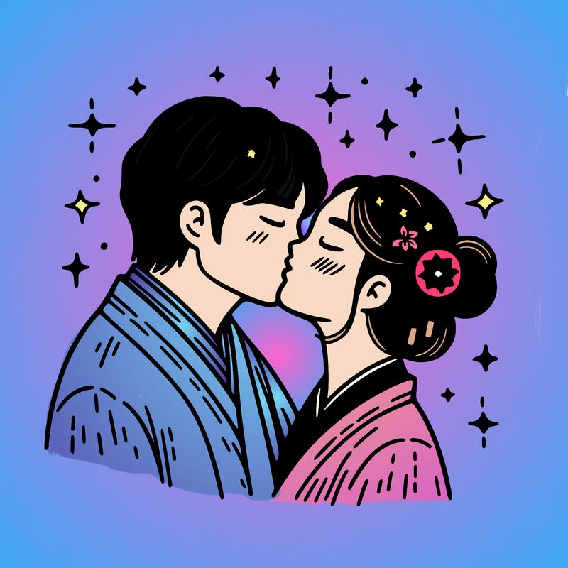 kissing