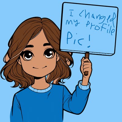 realistic girl holding up a sign