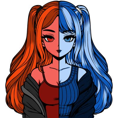 realistic girl split