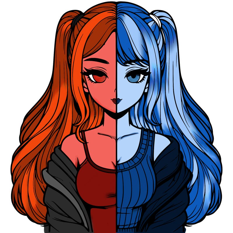 realistic girl split
