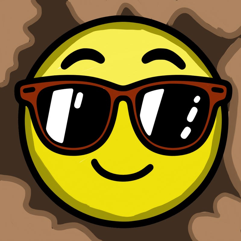 emoji with sunglasses